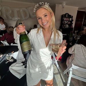 Mily Blazer Dress in White, MORE TO COME.